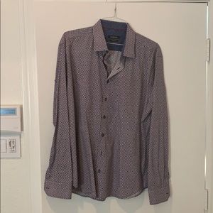 Men’s bugatchi button down dress shirt.